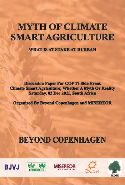 Myth of Climate Smart Agriculture