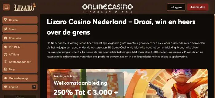Introductie – een snelle blik op Lizaro Casino