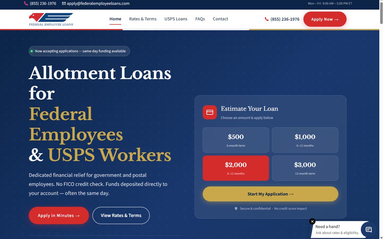 Federal Employee Loans – federalemployeeloans.com