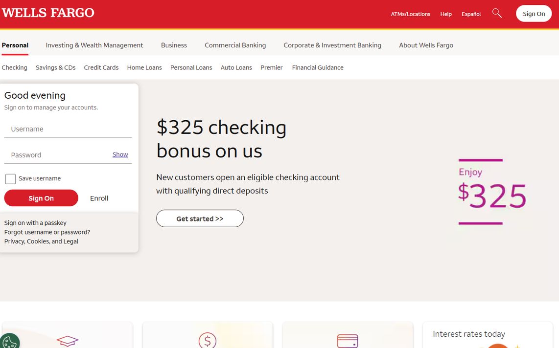 Wells Fargo – wellsfargo.com